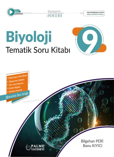 Palme Yayınevi 9.Sınıf Joker Biyoloji Tematik Soru Kitabı ürün görseli 1
