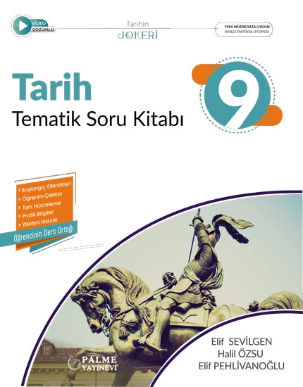 Palme Yayınevi 9.Sınıf Joker Tarih Tematik Soru Kitabı ürün görseli 1