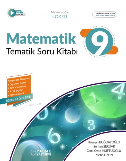 Palme Yayınevi 9.Sınıf Joker Matematik Tematik Soru Kitabı ürün görseli 1