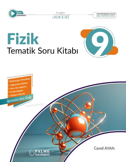 Palme Yayınevi 9.Sınıf Joker Fizik Tematik Soru Kitabı ürün görseli 1