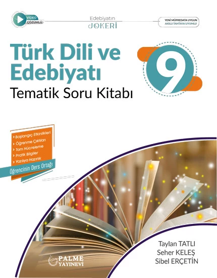 Palme Yayınevi 9.Sınıf Joker Türk Dili Ve Edebiyatı Tematik Soru Kitabı ürün görseli 1