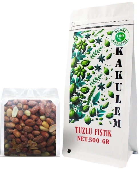 KAKULEM SERTİFİKALI Tuzlu Kavrulmuş Yer Fıstığı İçi 500 GR ürün görseli 1