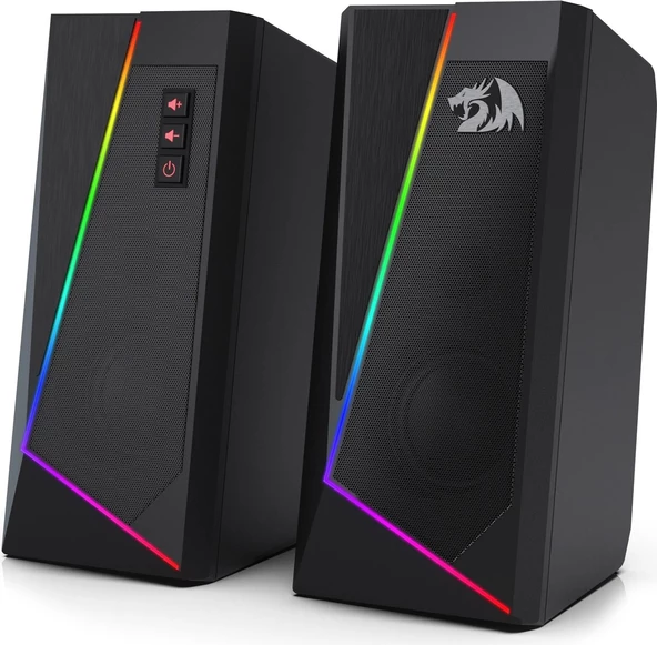 Redragon GS520 Anvil Rgb 2.0 Stereo Kablolu 2X3W Gaming Speaker ürün görseli 1
