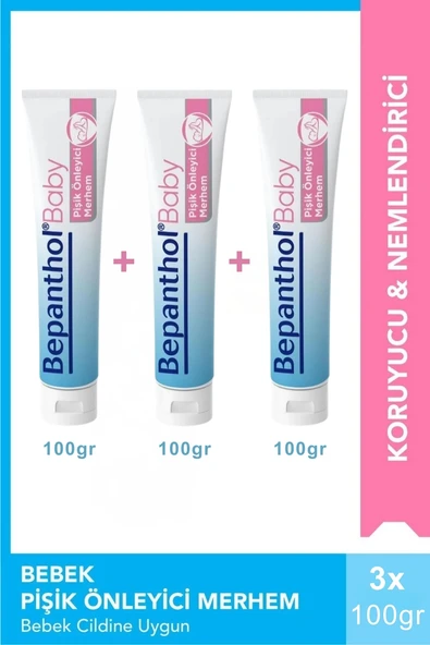 Bepanthol Baby Pişik Önleyici Merhem 100 gr x 3 Adet ürün görseli 1