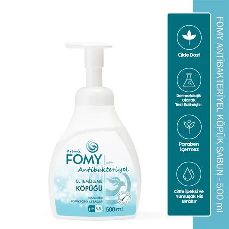 FOMY Antibakteriyel Köpük Sabun El Yüz Vücut 500 ml ürün görseli 1