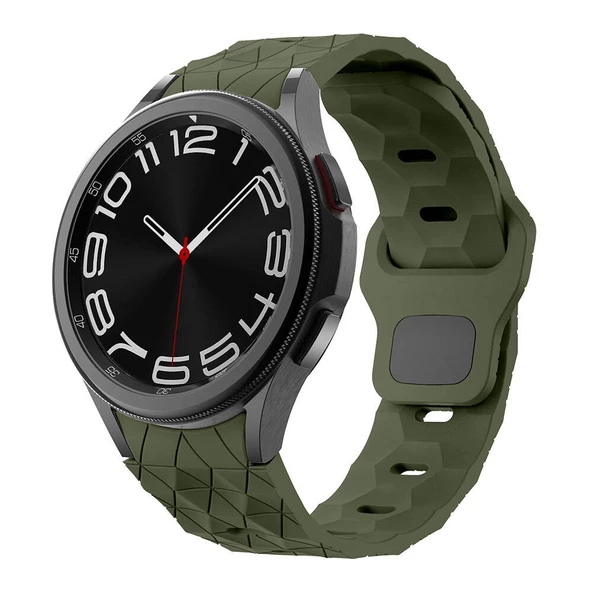 Galaxy Watch 6 44mm KRD-116 20mm Futbol Desenli Spor Tasarımlı Silikon Kordon ürün görseli 1