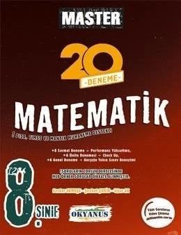 Okyanus 8. Sınıf Master Matematik 20 Deneme Okyanus Yayınları ürün görseli 1
