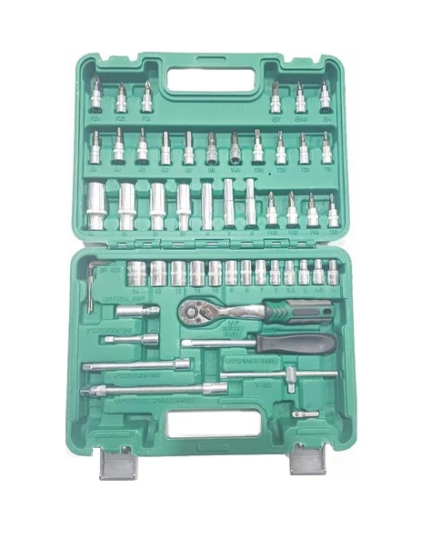 Zhltools Cr-v Max Cırcırlı 53 Parça Lokma Anahtar Takımı Bits Uç Set ürün görseli 1