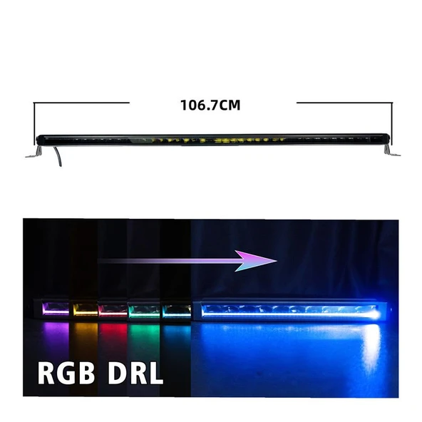 Space Offroad sis lambası beyaz 200w 106,7 cm beyaz-sarı gündüz ledli 12-36v adet / LASS360-3 ürün görseli 1