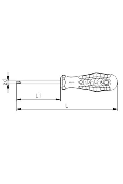 T15 Torx Uçlu Tornavida - Resim 2