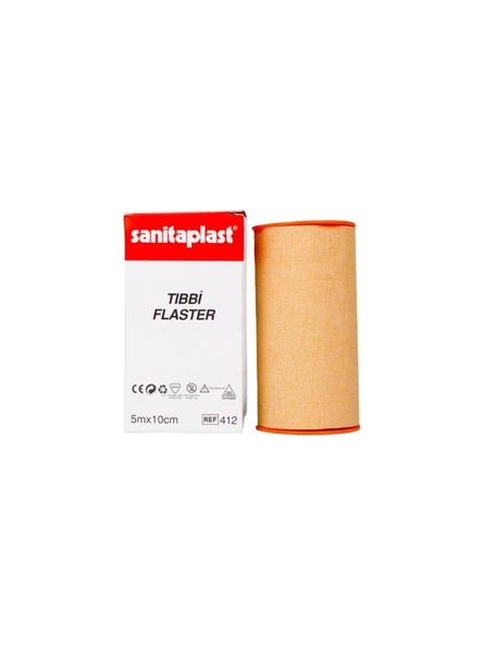 SANİTAPLAST - TIBBİ BEZ FLASTER 5M X 10CM REF:412 (1 ADET) ürün görseli 1