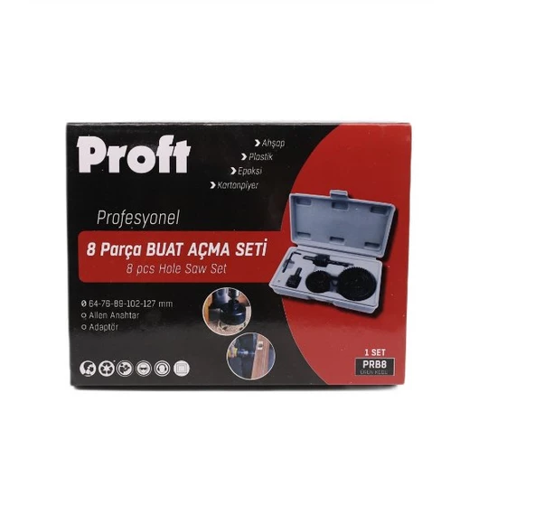 PROFT BUAT PANÇ SETİ 8Lİ - Resim 3