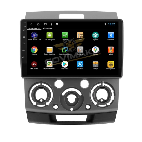 FORD RANGER 2006-2010 UYUMLU 2 GB RAM 32 GB HAFIZA ANDROID MULTIMEDIA TEYP ürün görseli 1