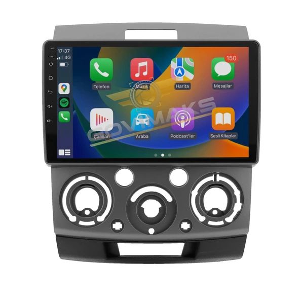 MAZDA BT-50 2006-2010 UYUMLU 8 GB RAM 128 GB HAFIZA ANDROID MULTIMEDIA TEYP ürün görseli 1