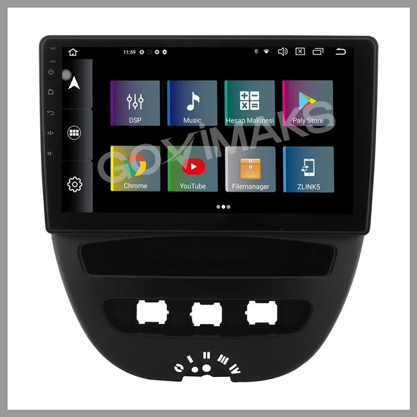 CITROEN C1 2007-2013 UYUMLU 2 GB RAM 32 GB HAFIZA ANDROID MULTIMEDIA TEYP ürün görseli 1