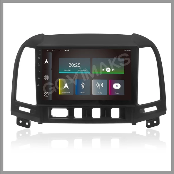 HYUNDAİ SANTA FE 2006-2012 UYUMLU 2 GB RAM 32 GB HAFIZA ANDROID MULTIMEDIA TEYP ürün görseli 1