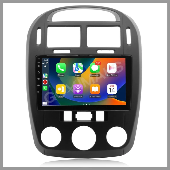 KIA CERATO SİYAH ANALOG 2006-2009 UYUMLU 4 GB RAM 64 GB HAFIZA ANDROID MULTIMEDIA TEYP ürün görseli 1