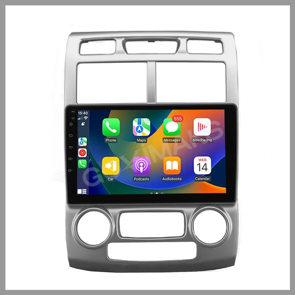KIA SPORTAGE 2007-2010 UYUMLU GRİ DİJİTAL 4 GB RAM 64GB HAFIZA ANDROID MULTIMEDIA TEYP ürün görseli 1