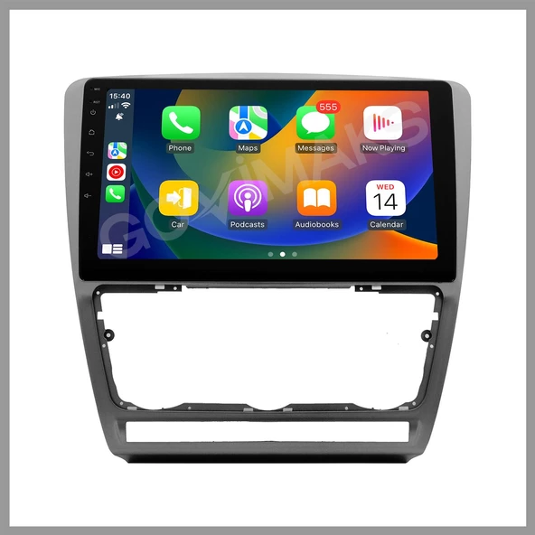 SKODA OCTAVİA 2005-2012 UYUMLU GRI 2GB RAM 32GB HAFIZA ANDROID MULTIMEDIA TEYP ürün görseli 1