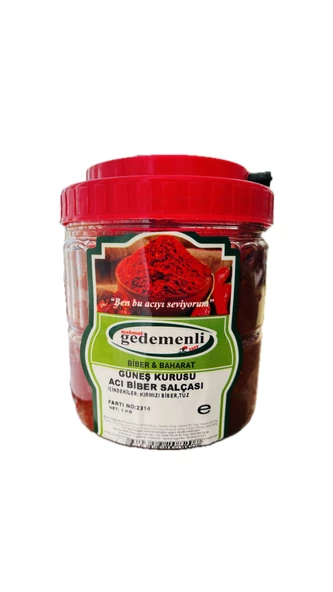GÜNEŞ KURUSU EV TİPİ ACI BİBER SALÇASI 1 KG ürün görseli 1