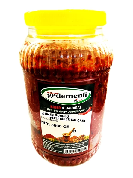 GÜNEŞ KURUSU EV TİPİ TATLI BİBER SALÇASI 3 KG ürün görseli 1