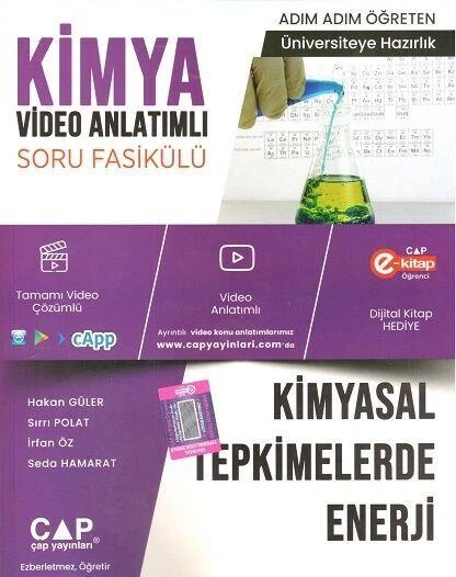 Kimya Kimyasal Tepkimelerde Hız Kimyasal Tepkimelerde Enerji Konu Anlatımlı Soru Bankası Çap Yayınları ürün görseli 1