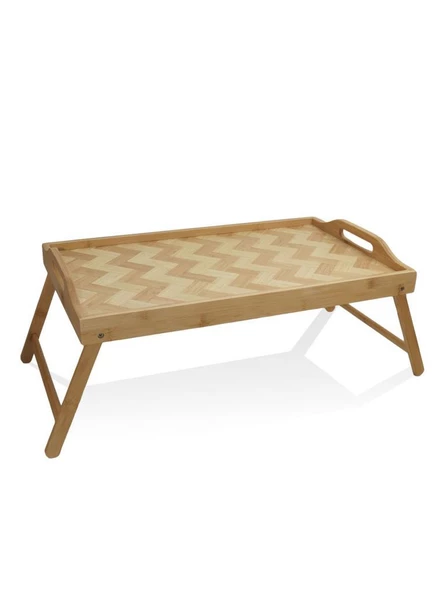 THE MİA WİCKER KATLANIR KEYİF TEPSİSİ 50x30 CM ürün görseli 1