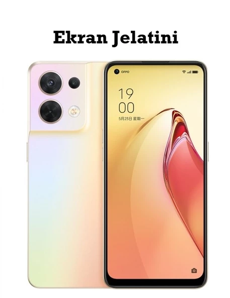 Oppo Reno 8 Uyumlu Ön Body Şeffaf Ultra Ekran Koruyucu Nano Jelatin ürün görseli 1