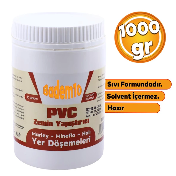 Hazır Sıvı Yer Döşemeleri Marley Mineflo Halı PVC Zemin Yapıştırıcısı 1 kg İç Mekan Yer Döşemeleri ürün görseli 1