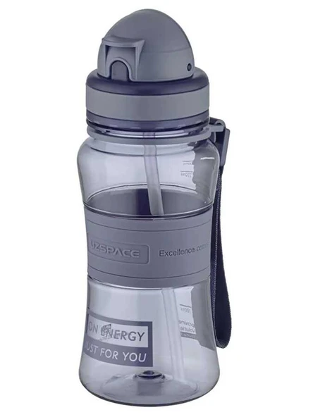 Uzspace 300ml Pipetli Tritan Matara Dark Grey / 5023 ürün görseli 1