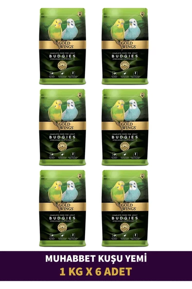 Muhabbet Kuşu Yemi 1 Kg X 6 Adet ürün görseli 1