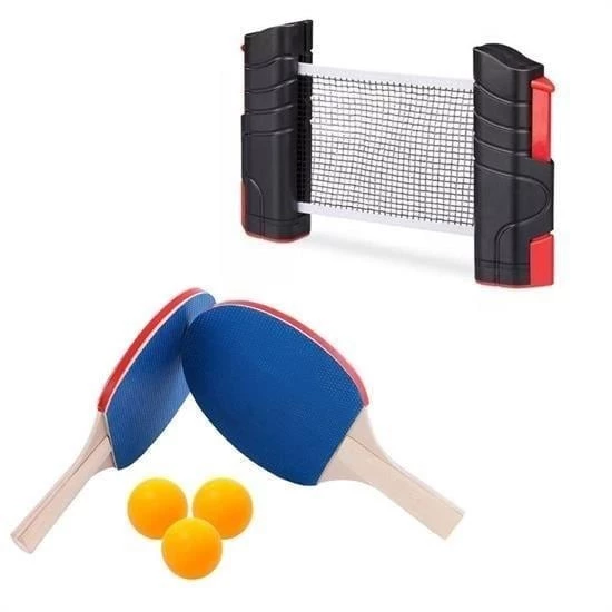 Masa Tenisi Spor ve Eğitim Seti Tüm Masalara Uyumlu Portatif File ve Ping Pong Ekipmanları ürün görseli 1