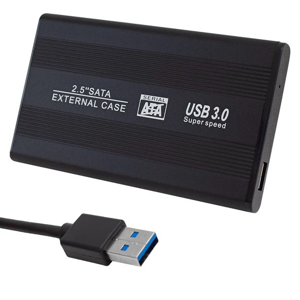 POWERMASTER PM-13948 2.5 USB 3.0 SATA HDD KUTUSU + 20 CM KABLO + TORNAVİDA HEDİYELİ ürün görseli 1