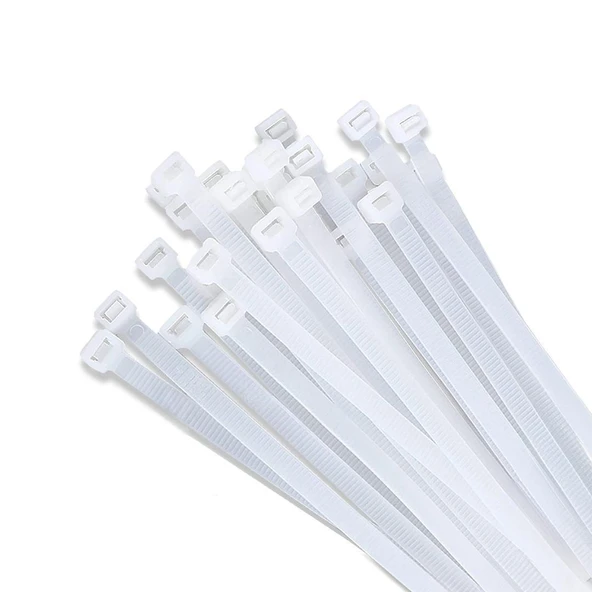 POWERMASTER 10 CM 3.6 MM BEYAZ KABLO BAĞI (100LÜ PAKET) ürün görseli 1