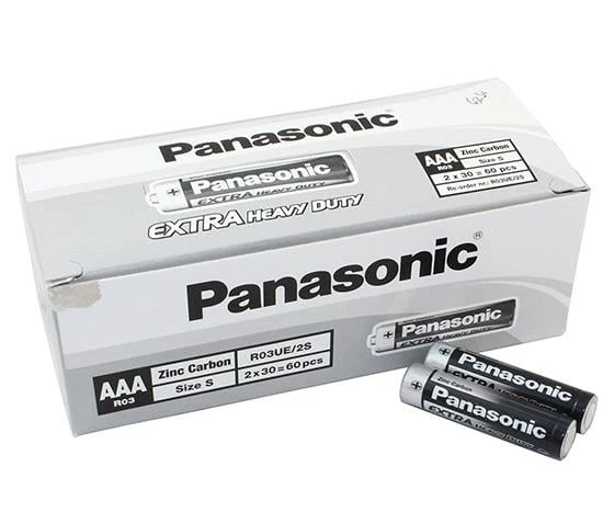 PANASONIC MANGANEZ AAA İNCE KALEM PİL (60LI PAKET) ürün görseli 1