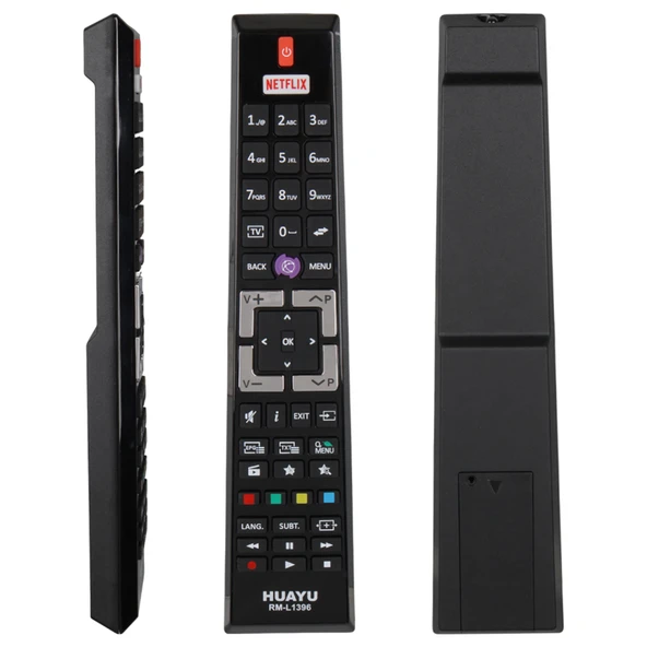HUAYU KL RM-L1396 VESTEL-REGAL-SEG NETFLIX TUŞLU BLİSTERLİ LCD LED TV KUMANDA ürün görseli 1