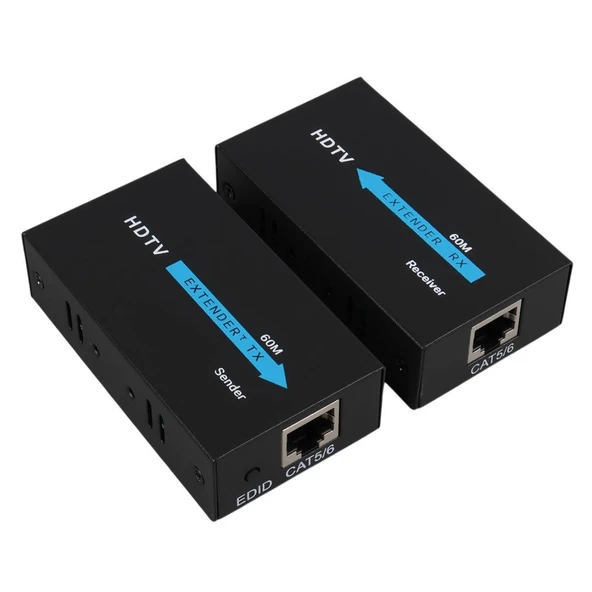 Powermaster PM-18232 HDMI To Cat5-Cat6 Extender 60 Metre Uzatıcı ürün görseli 1