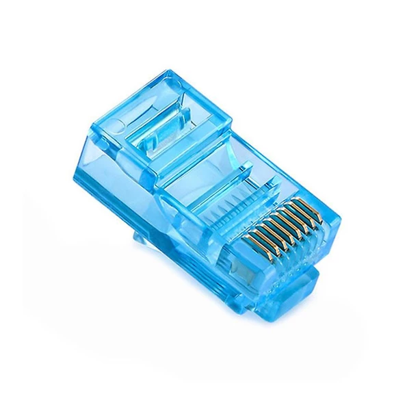 POWERMASTER PM-22702 RJ45 RJ45 CAT6 8P/8C MAVİ SOKET (100LÜ PAKET) ürün görseli 1