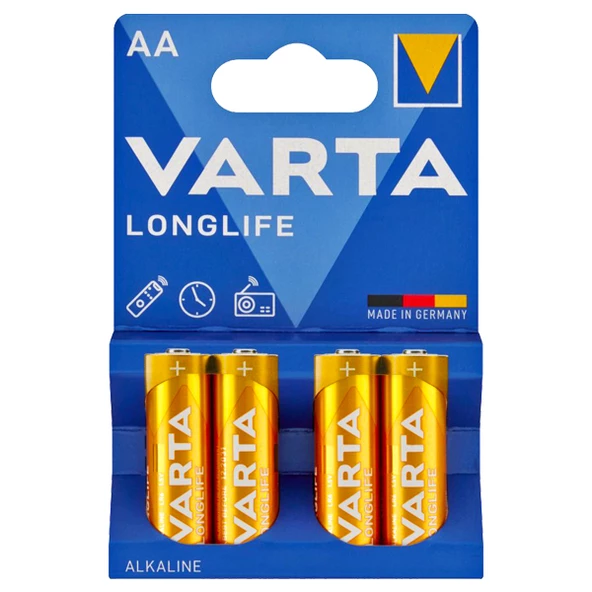 VARTA LONGLIFE POWER ALKALİN AA KALEM PİL (4LÜ PAKET FİYATI) ürün görseli 1