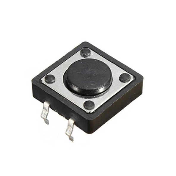 Ayt 12x12x3.5 Mm IC-202 4 Pinli Tact Switch Yuvarlak Buton Düğme ürün görseli 1