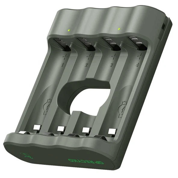 GP RECYKO B441 USB 4LÜ AA - AAA PİL ŞARJ CİHAZI (GPACSB44103 GPB441R21-2GTLB1) PİLSİZ ürün görseli 1