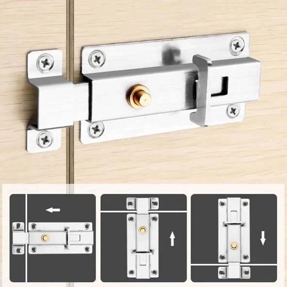 SUNUP SN-20350 PASLANMAZ ÇELİK KAPI PENCERE KİLİDİ - Resim 3