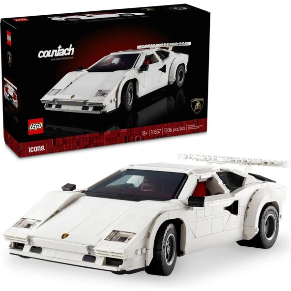 LEGO Icons 10337 Lamborghini Countach 5000 Quattrovalvole (1506 Parça) ürün görseli 1