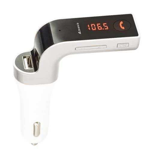 Torima CARG7 Bluetooth Araç FM Transmitter Usb Girişli Beyaz Android İOS Cihazlar Uyumlu ürün görseli 1