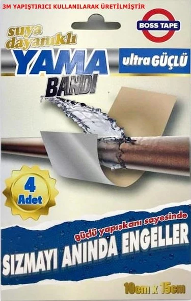 İzalasyon Bandı Yama Bandı Su Geçirmez Çamur Bant Alüminyum destekl-1 Paket ürün görseli 1
