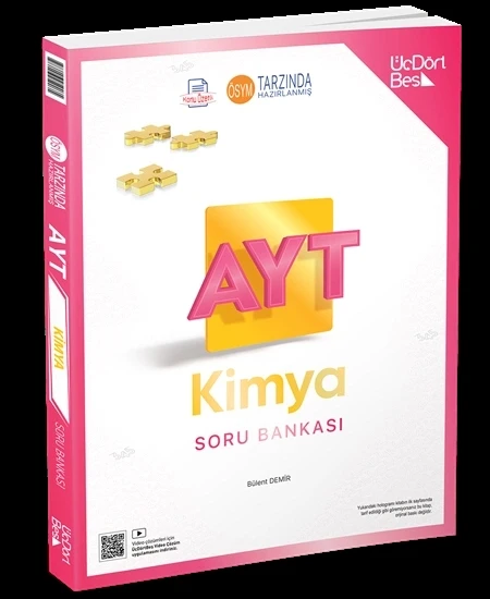 ÜçDörtBeş Yayınları AYT Kimya Soru Bankası Yeni ürün görseli 1