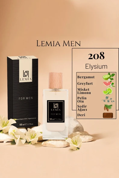 LEMİA 208 Elysia Erkek Edc 50ml ürün görseli 1