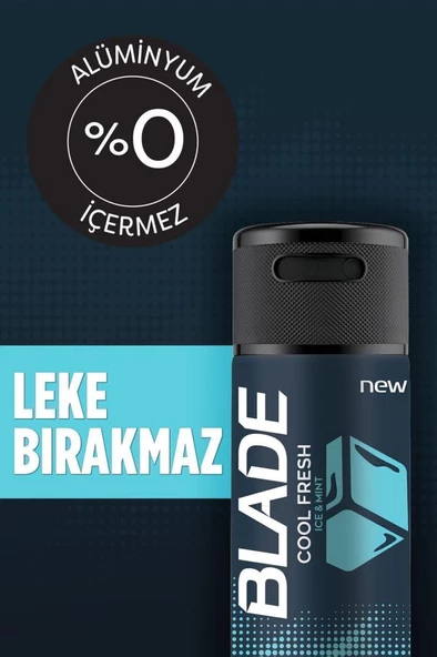Blade Cool Fresh Erkek Deodorant 6X150ml - Resim 2