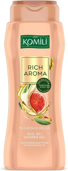 Komili Rich Aroma Nourish&Relax Kalıcı Parfüm Etkili Duş Jeli 500 ml ürün görseli 1