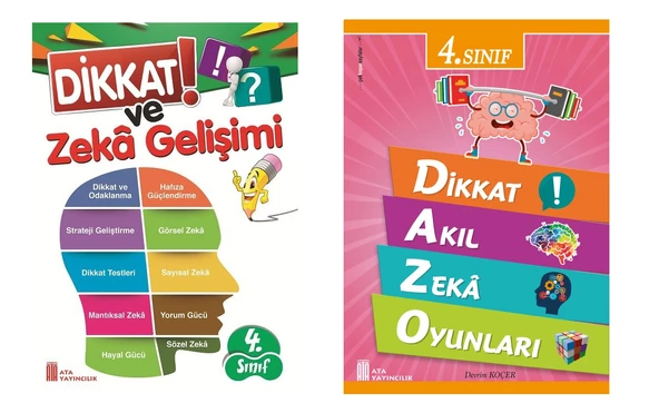 Ata 4.Sınıf Dikkat ve Zeka Gelişimi+ Dikkat Akıl ve Zeka Oyunları ürün görseli 1